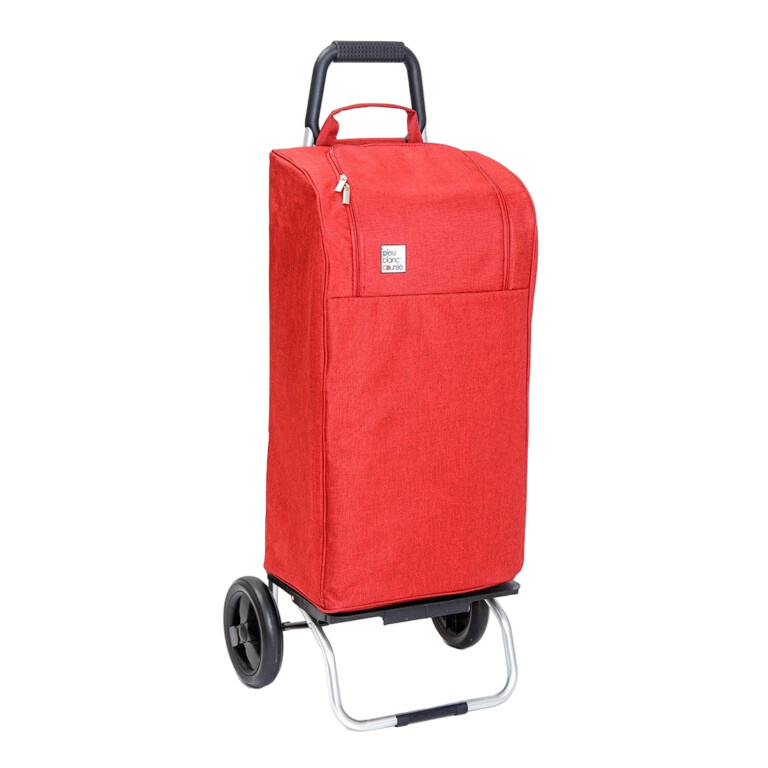 Mon Chariot de Courses - Chariot de courses pliable Carlux - Sac 47L imperméable - Bordeaux