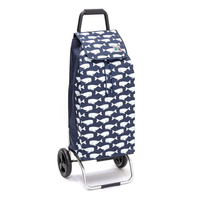 Mon Chariot de Courses - Chariot de courses pliable Carlux - Sac 55L imperméable - Baleine