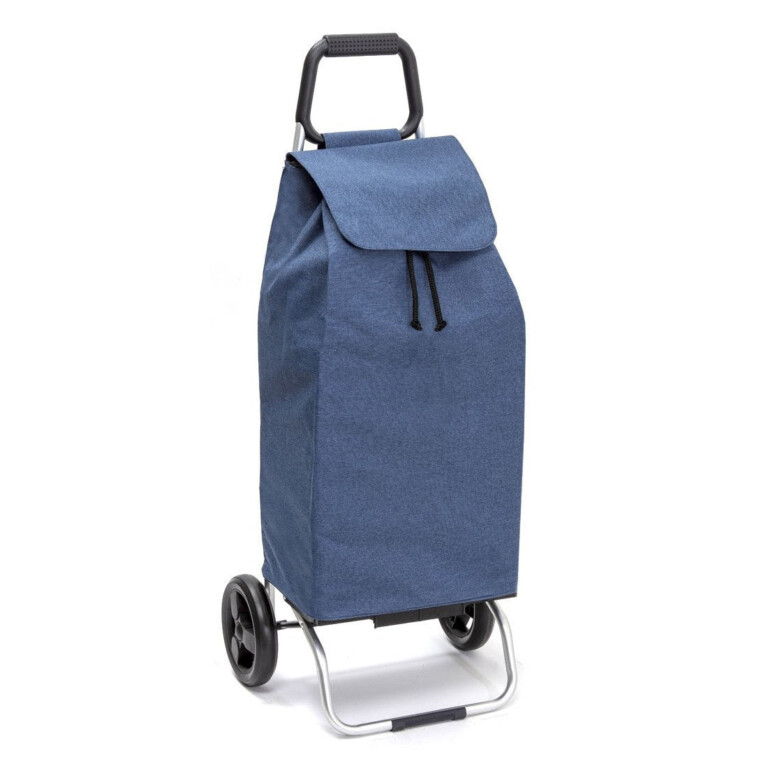 Mon Chariot de Courses - Chariot de courses pliable Carlux - Sac 55L imperméable - Bluejean