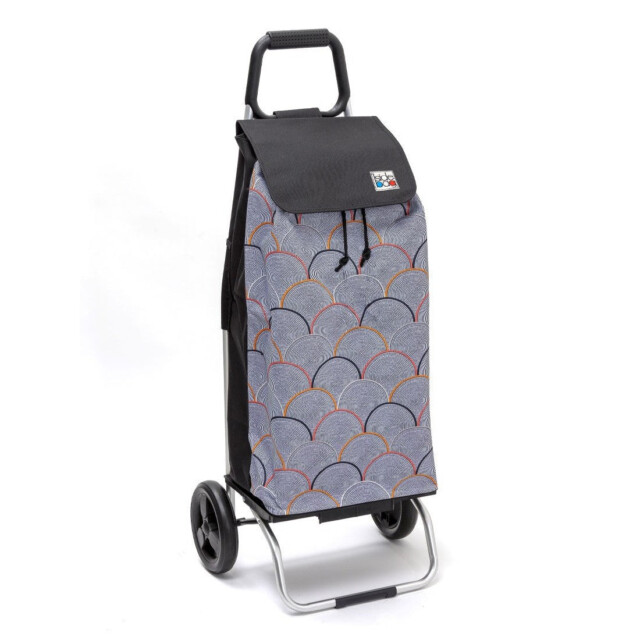 Mon Chariot de Courses - Chariot de courses pliable Carlux – Sac 55L imperméable – Psychegrey