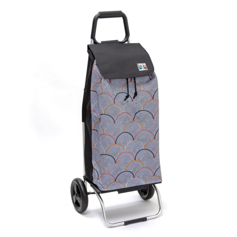 Mon Chariot de Courses - Chariot de courses pliable Carlux - Sac 55L imperméable - Psychegrey