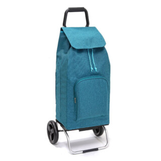 Chariot de courses pliable Carlux – Sac 65L Multipoche – Chiné Canard par la marque Mon Chariot de Courses Mon Chariot de Courses - Chariot de courses pliable Carlux – Sac 65L Multipoche – Chiné Canard