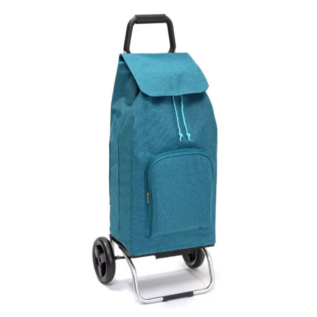 Mon Chariot de Courses - Chariot de courses pliable Carlux – Sac 65L Multipoche – Chiné Canard