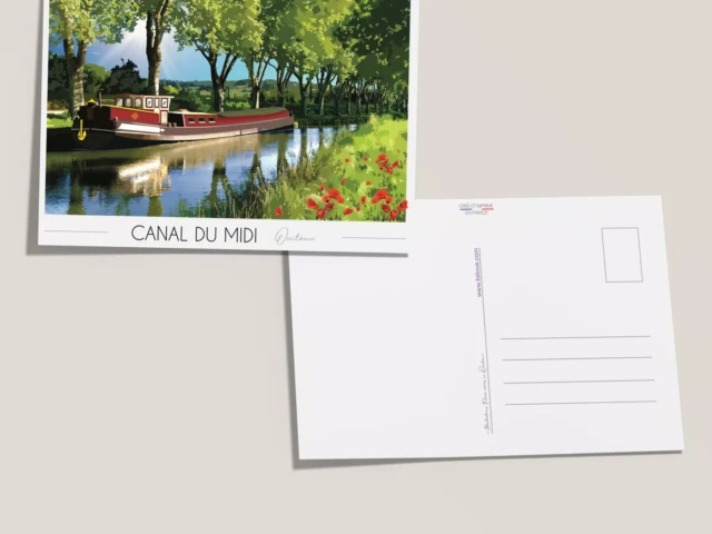 Foliove - Carte postale Canal du Midi