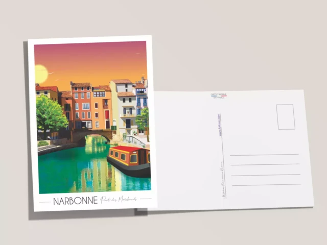 Foliove - Carte postale Narbonne Pont des Marchands