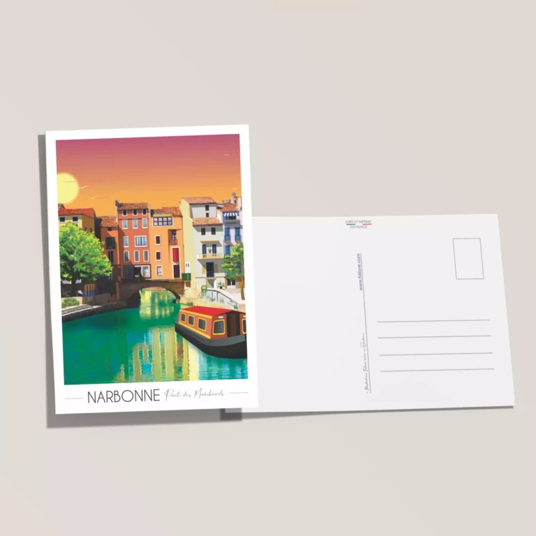 Foliove - Carte postale Narbonne Pont des Marchands