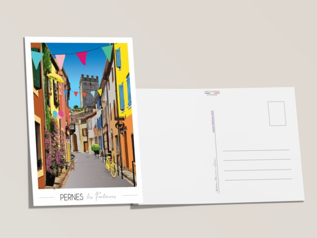 Foliove - Carte postale Pernes les Fontaines Centre