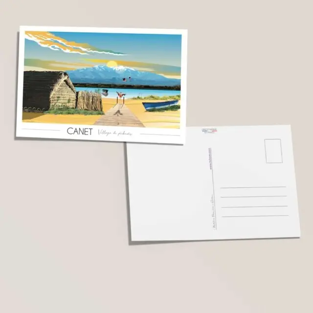 Carte postale Canet en Roussillon par la marque Foliove Foliove - Carte postale Canet en Roussillon