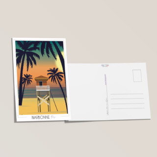 Carte postale Narbonne Plage par la marque Foliove Foliove - Carte postale Narbonne Plage
