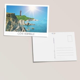 Carte postale Côte Vermeille Cap Béar par la marque Foliove Foliove - Carte postale Côte Vermeille Cap Béar