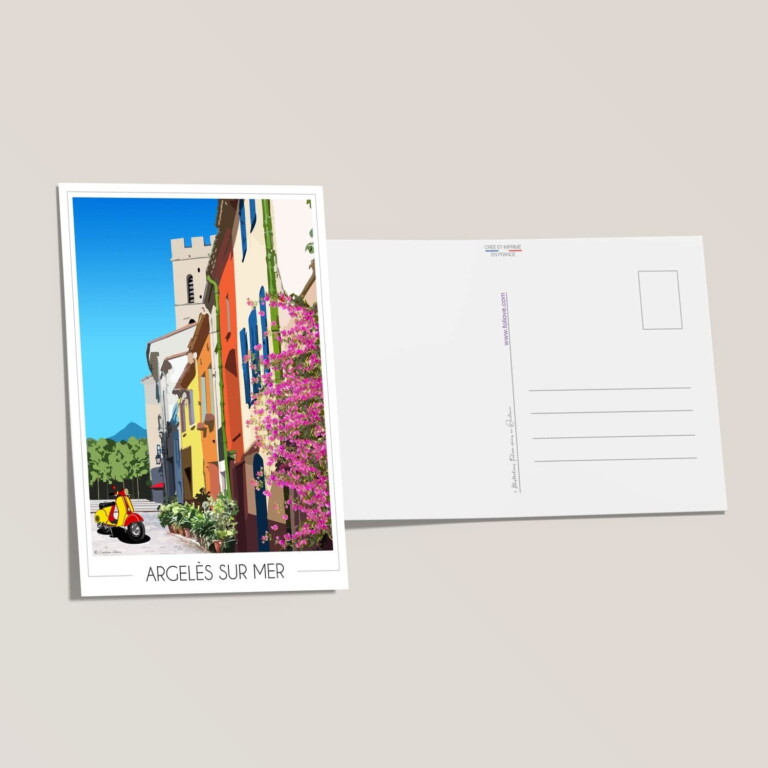 Foliove - Carte illustrée Argelès sur Mer