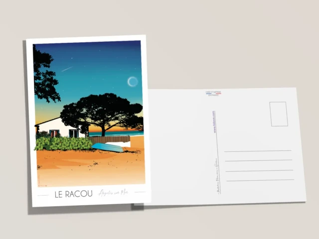 Foliove - Carte postale Argelès sur Mer Le Racou soir