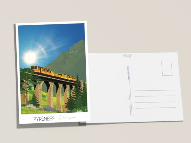 Foliove - Carte postale Train Jaune Pont Séjourné