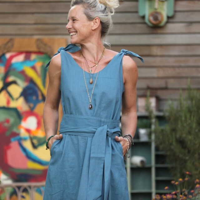 Quintessence - Ceinture Anita -lin navy