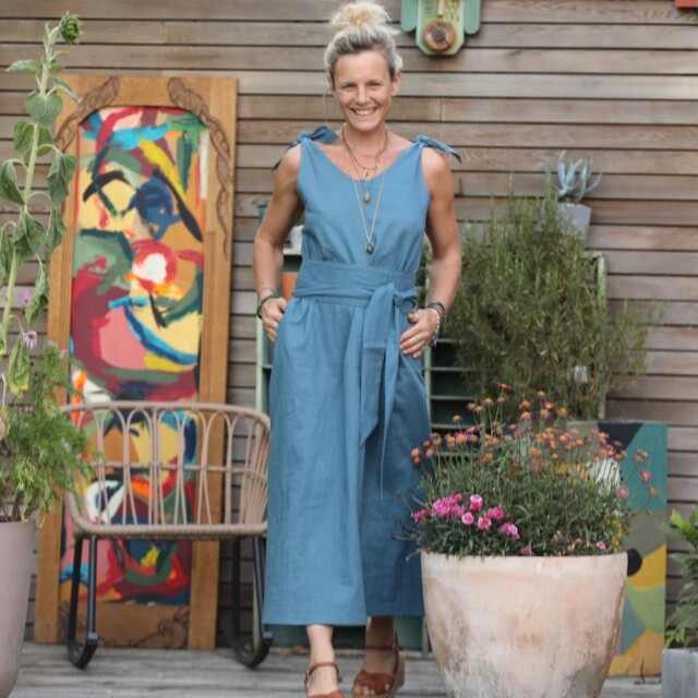 Quintessence - Ceinture Anita -lin navy