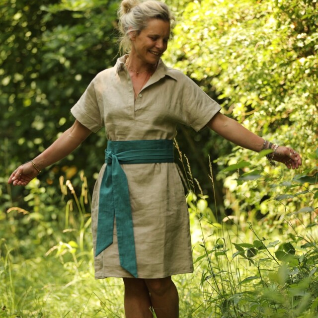 Quintessence - Ceinture Anita - Lin vert glacier