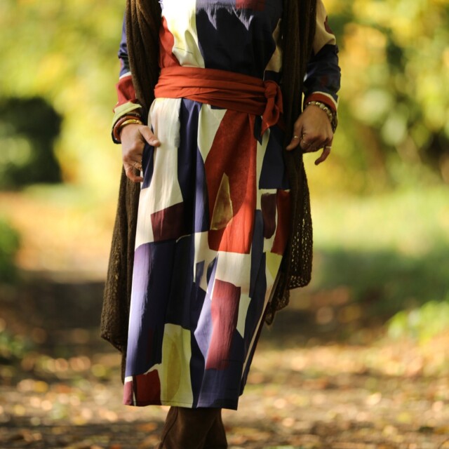 Ceinture Anita – sergé de viscose terracotta par la marque Quintessence Quintessence - Ceinture Anita – sergé de viscose terracotta