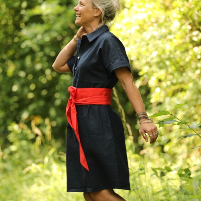 Quintessence - Ceinture Anita - Viscose/lin crépuscule