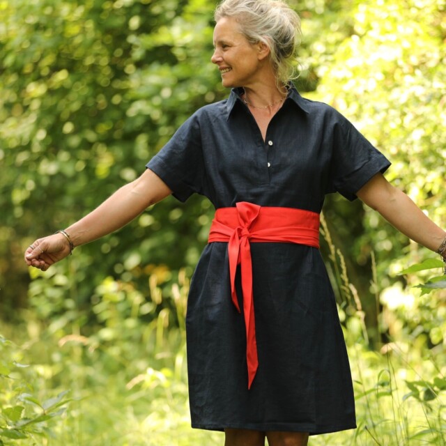 Quintessence - Ceinture Anita - Viscose/lin crépuscule