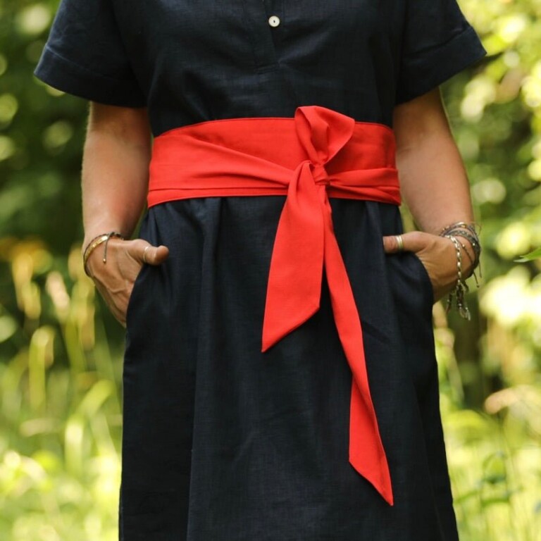 Quintessence - Ceinture Anita - Viscose/lin crépuscule