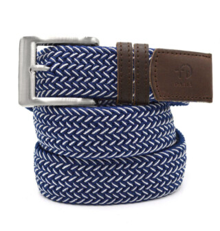 THE FRENCH GAME - Ceinture tressée marine et blanc, mode hommes et femmes 2021