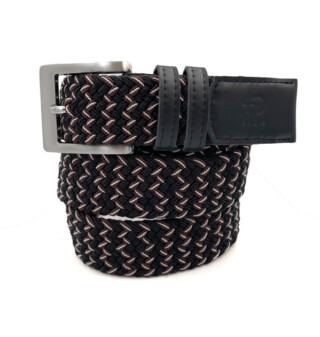 THE FRENCH GAME - Ceinture made in france Tressée en cuir de raisin marron et noire