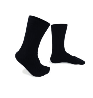 Chaussettes bleu marine homme made in France en fil d’Ecosse par la marque THE FRENCH GAME THE FRENCH GAME - Chaussettes bleu marine homme made in France en fil d’Ecosse