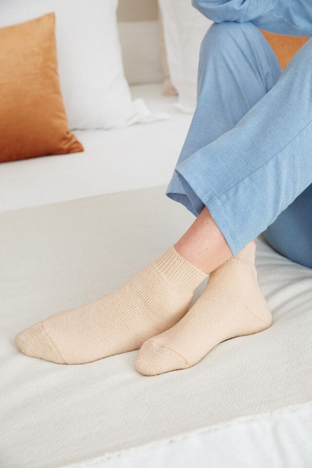 Maison Solfin - Chaussons de nuit en laine Made in France| B.Solfin