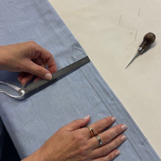 - Chemise Alpine - Flanelle Bleu Glacier - Col Boutonné & Poches à Soufflets