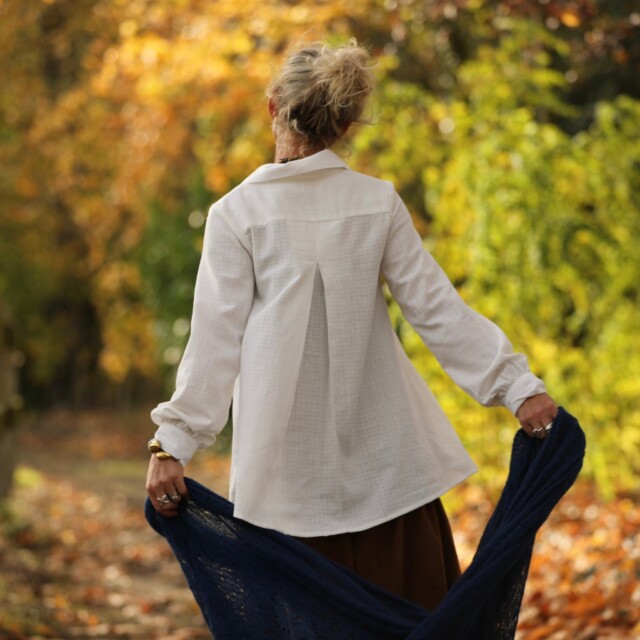 Quintessence - Chemise Caroline - bel armuré blanc