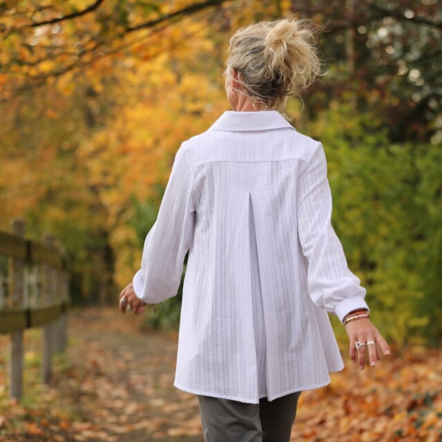 Quintessence - Chemise Caroline - broderie Liseron blanc