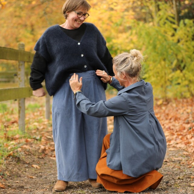 Quintessence - Chemise Caroline - Dobby tressé bleu ardoise