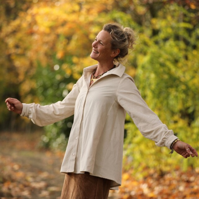 Quintessence - Chemise Caroline - Velours côtelé ivoire