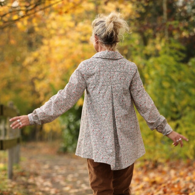 Quintessence - Chemise Caroline - Voile de coton fleurettes