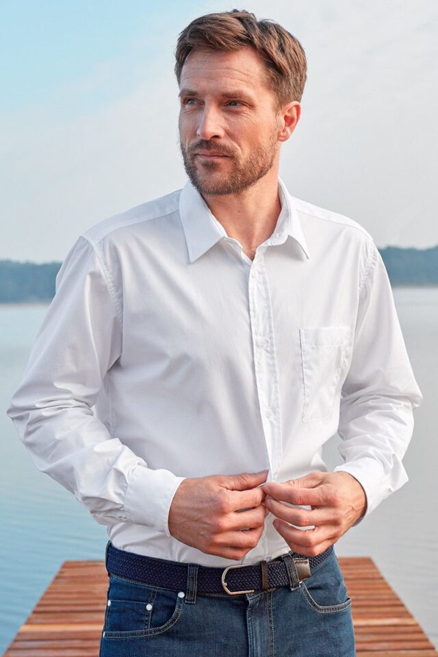 Maison Solfin - Chemise classique en coton Made in France| B.Solfin