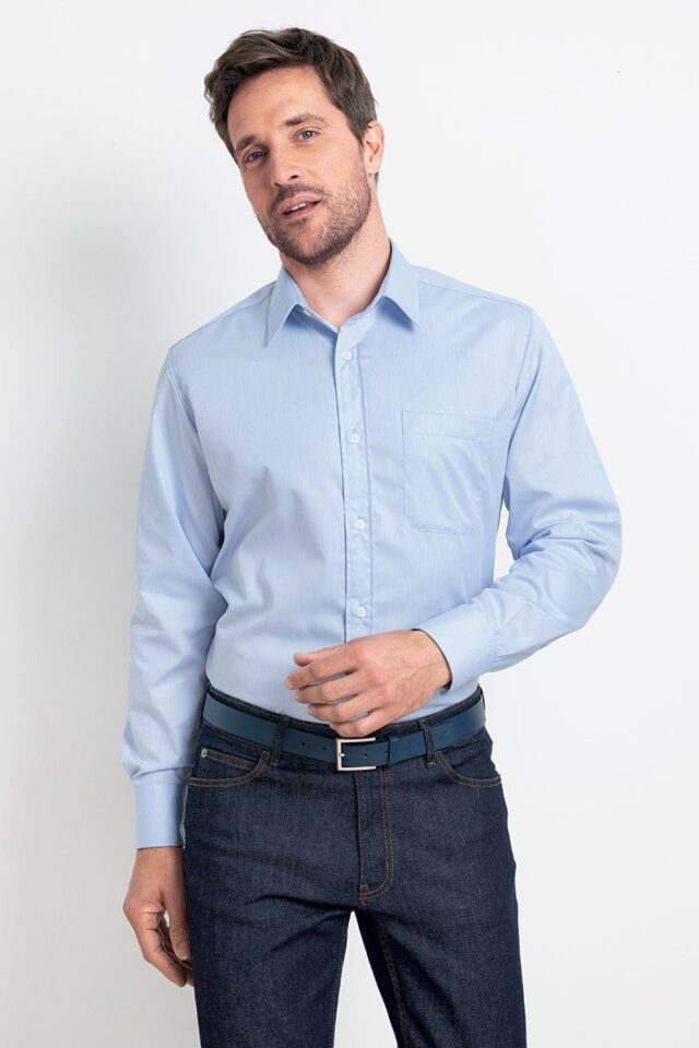 Maison Solfin - Chemise classique en coton Made in France| B.Solfin