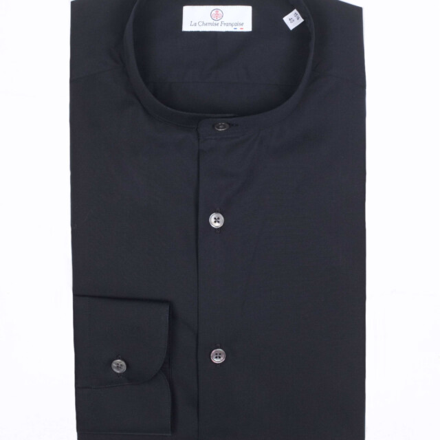 - Chemise Popeline Double Retors - Col Officier