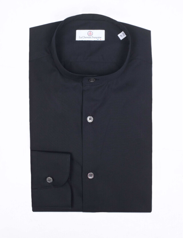 - Chemise Popeline Double Retors - Col Officier