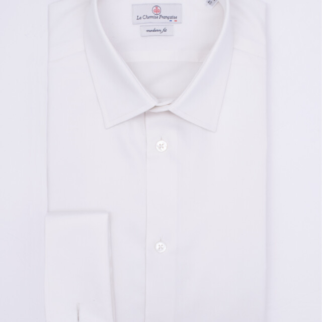 - Chemise Popeline Double Retors - Petit Col Français