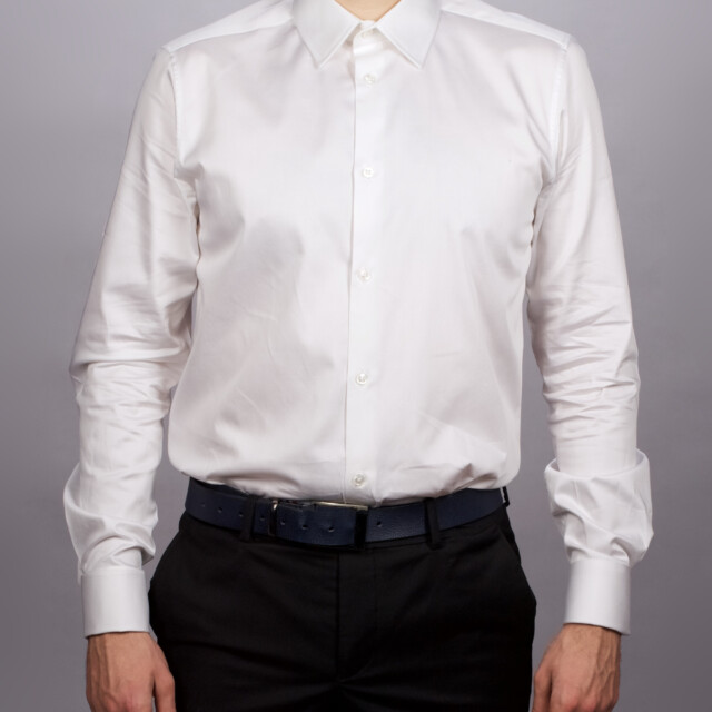 - Chemise Popeline Double Retors - Petit Col Français