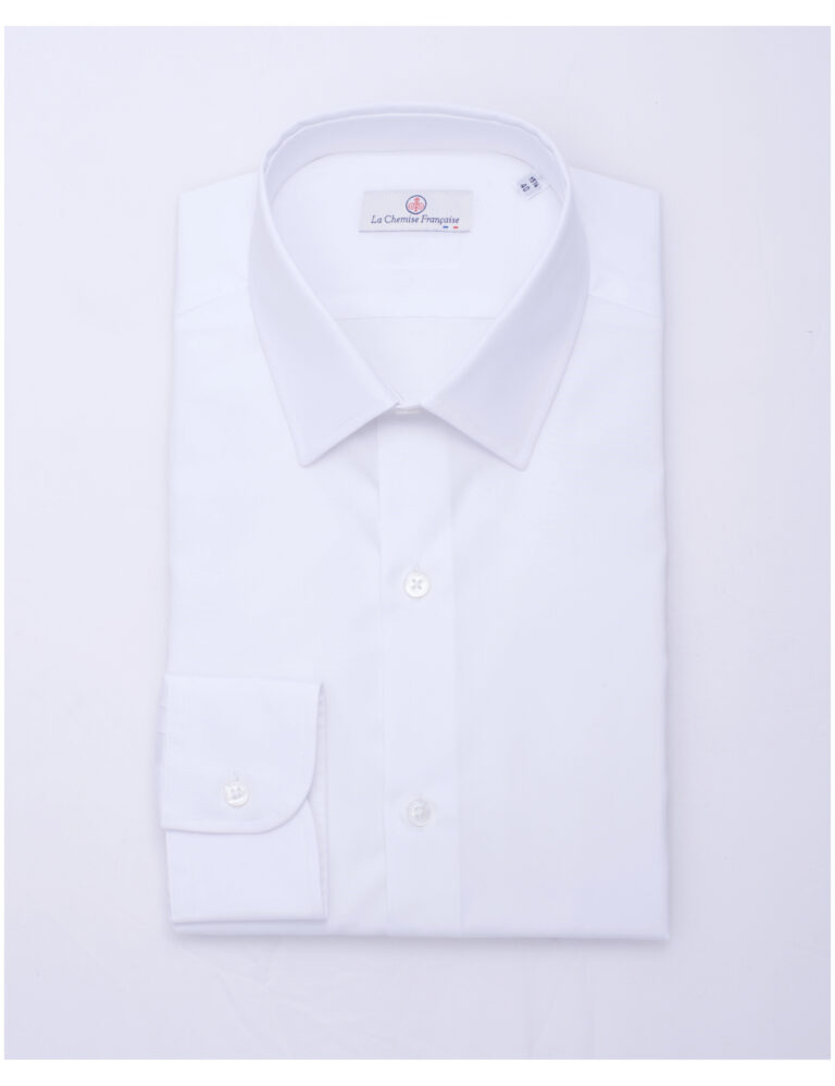 - Chemise Popeline Double Retors - Petit Col Français