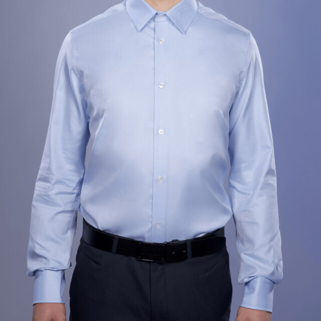 - Chemise Twill Fin Luxe - Col Français