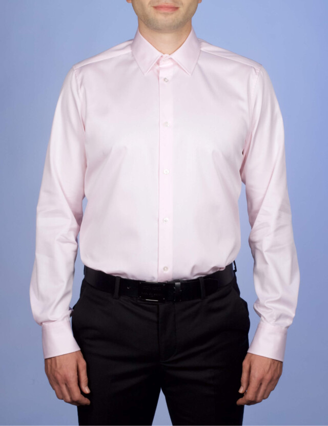 - Chemise Twill Fin Luxe - Col Français