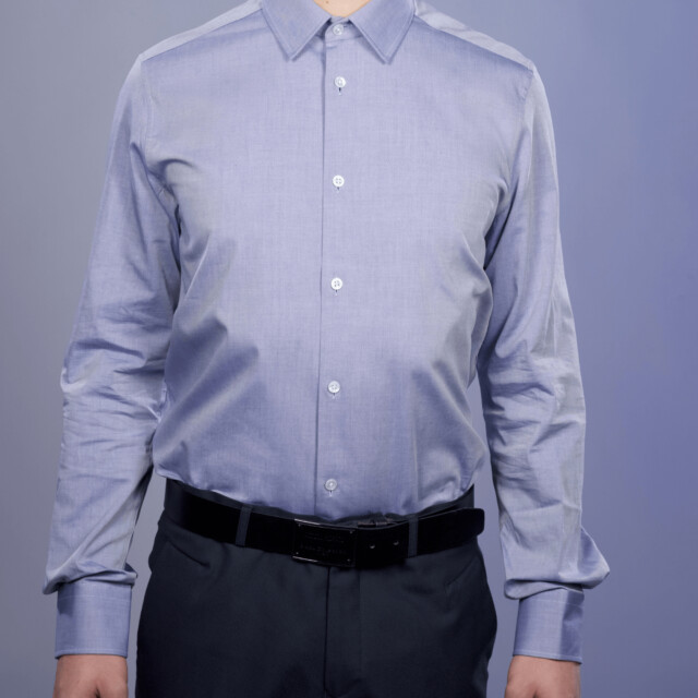- Chemise Twill Fin Luxe - Petit Col Français
