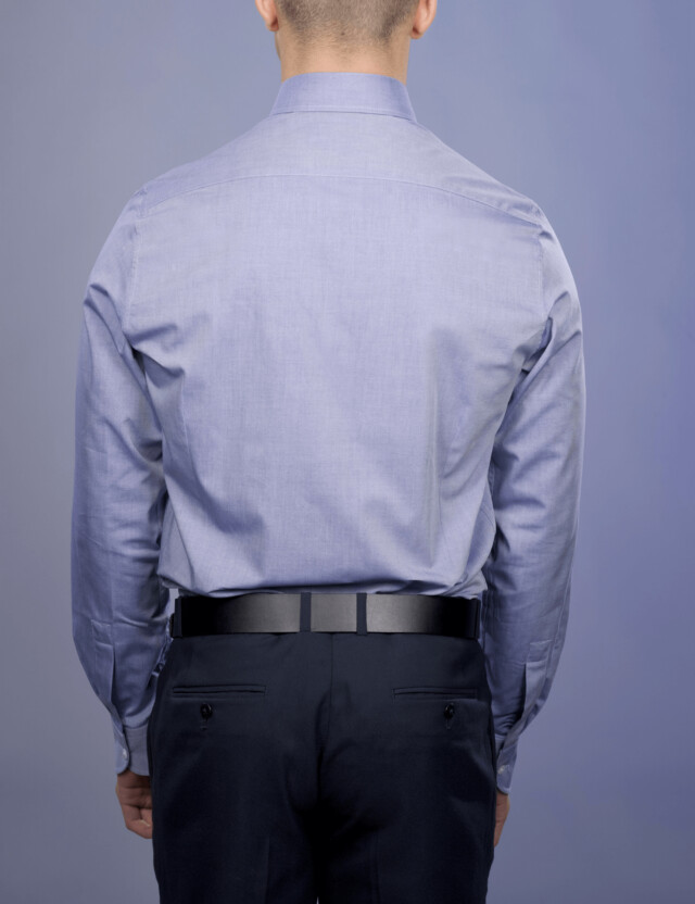 - Chemise Twill Fin Luxe - Petit Col Français
