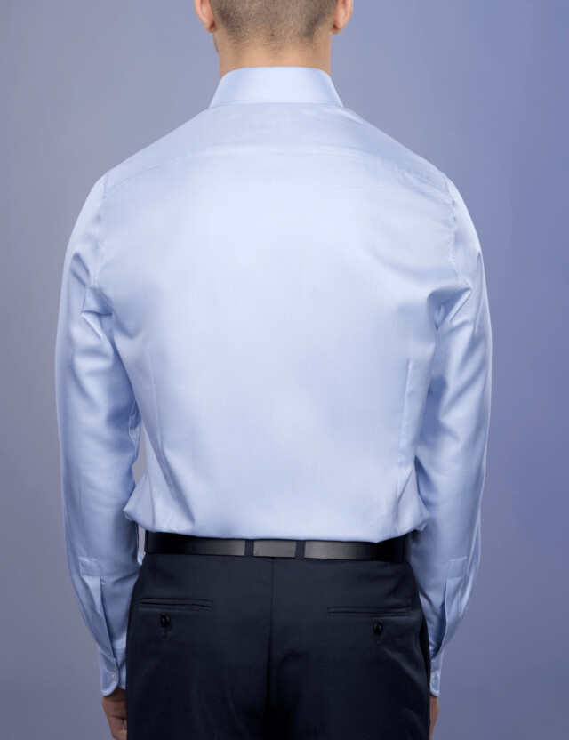 - Chemise Twill Fin Luxe - Petit Col Français