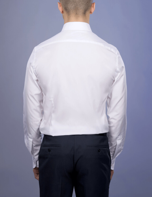- Chemise Twill Fin Luxe - Petit Col Français
