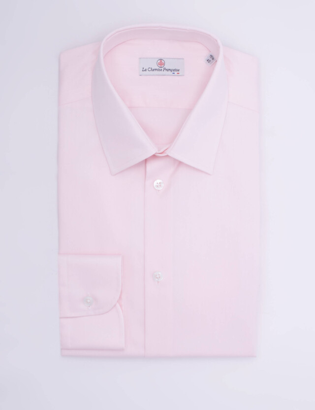 - Chemise Twill Fin Luxe - Petit Col Français