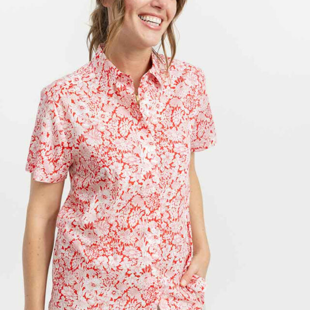 Maison Solfin - Chemisier en coton liberty Made in France| B.Solfin