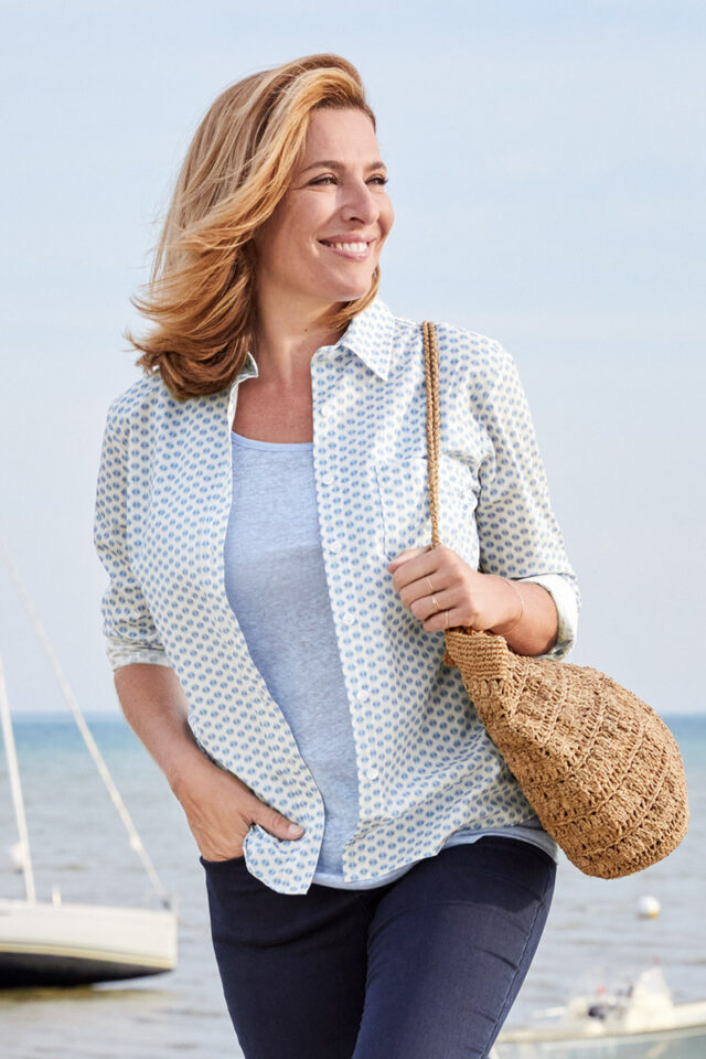 Maison Solfin - Chemisier femme en coton Made in France| B.Solfin